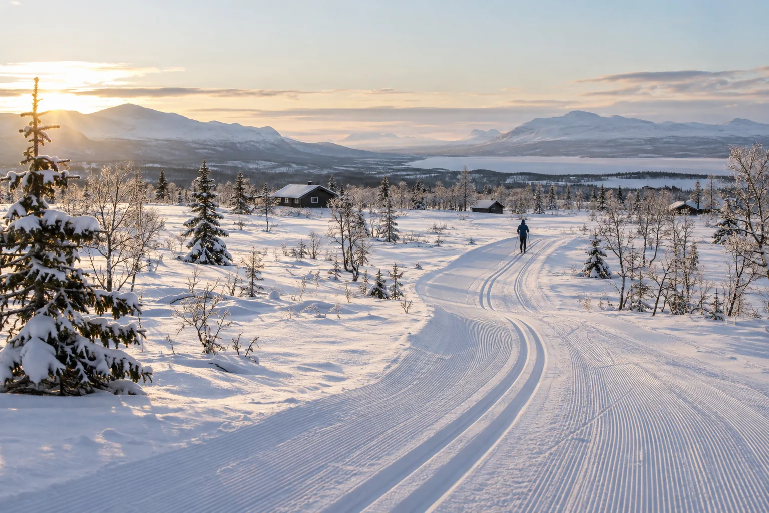 Sjusjøen: längdskidor, stugor och resa från Sverige